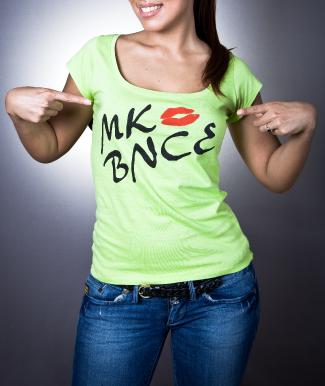 T- shirt MK BNCE - T shirt vert pomme - T shirt col rond