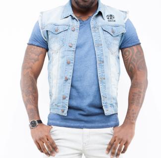 Veste jeans - MK BNCE - Homme - Fashion - Délavé - Qualité - 100% coton